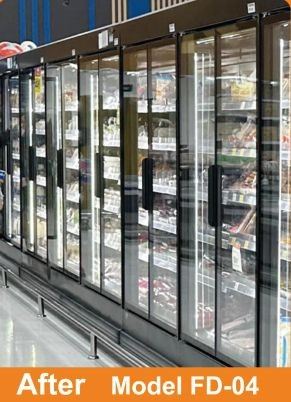 Vertical Cabinet Glass Door Retrofit high quality